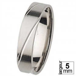 Alliance de mariage Homme en Platine tout confort - Boutique Alliance