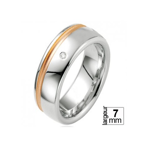 Alliance de mariage Breuning en Argent et Diamant - 137742587A Alliance de mariage Breuning en Argent et Diamant - 137742587A