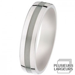 Alliance de mariage en Palladium confort