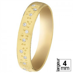 Alliance de mariage Or jaune Diamant