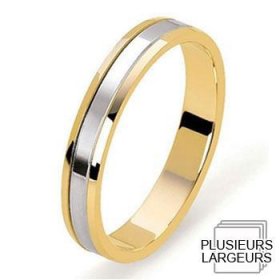 Alliance homme Or jaune - Alliance de mariage 2 Ors