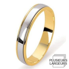 Alliance homme Or jaune - Alliance de mariage 2 Ors