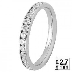 Alliance de mariage Or jaune serti 22 diamants - Boutique Alliance