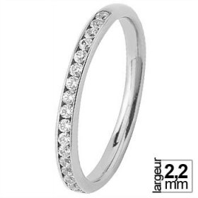 Alliance femme Diamant - Alliance de mariage Or...