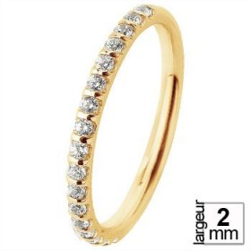 Alliance femme Diamant - Alliance de mariage Or...