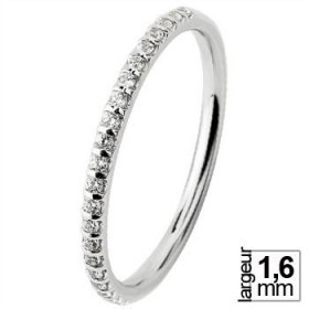 Alliance femme Diamant - Alliance de mariage Or...