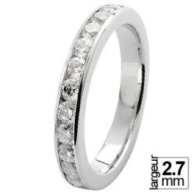 Alliance Diamant tour complet - Alliance de mariage Or...