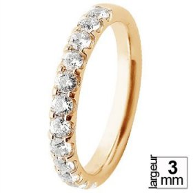 Alliance femme Diamant - Alliance de mariage Or...