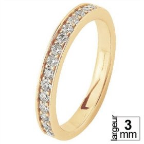 Alliance femme Diamant - Alliance de mariage Or...