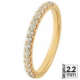 Alliance Diamant femme - Alliance de mariage Or...