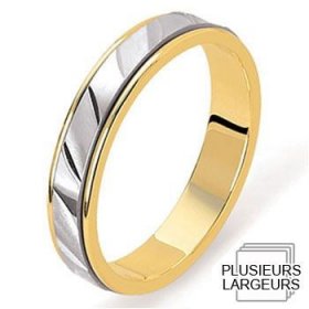 Alliance homme Or jaune - Alliance de mariage 2 Ors