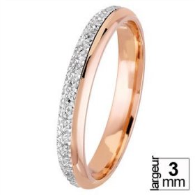 Alliance femme originale - Alliance de mariage 2 Ors 750