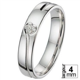 Alliance femme Diamant - Alliance de mariage Or...