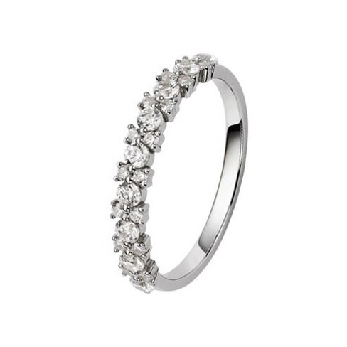Alliance de mariage Or blanc 750 Diamant
