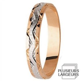 Alliance femme pas cher - Alliance de mariage 2 Ors...