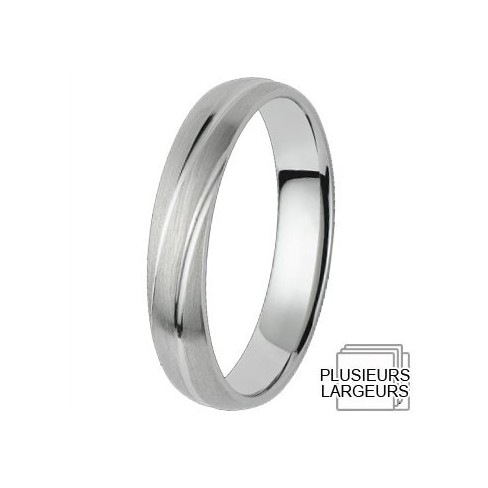 Alliance de mariage Or blanc Alliance de mariage Or blanc