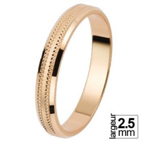 Alliance femme Or rose - Alliance de mariage Or rose