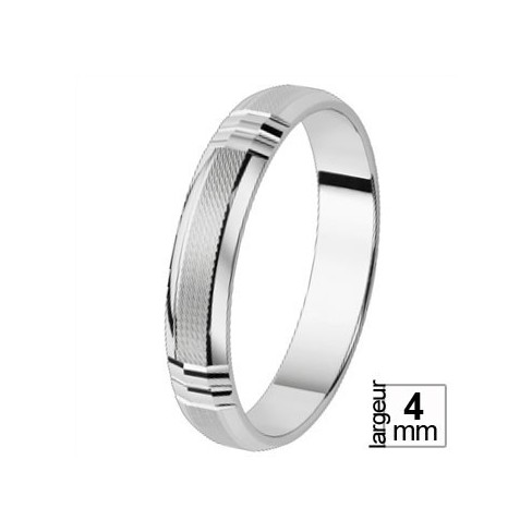 Alliance de mariage Or blanc Alliance de mariage Or blanc