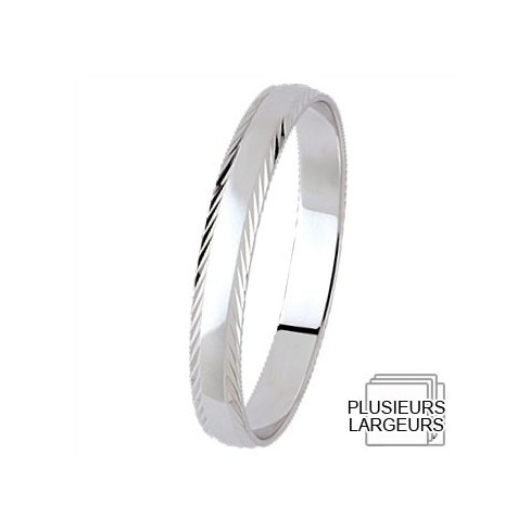 Alliance de mariage Or blanc Alliance de mariage Or blanc