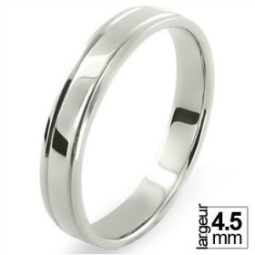 Alliance homme pas cher - Alliance de mariage Or blanc