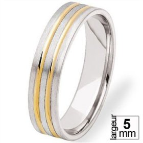 Alliance homme Or jaune - Alliance de mariage 2 Ors