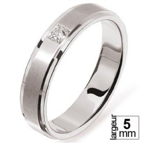 Alliance homme Diamant - Alliance de mariage Or...