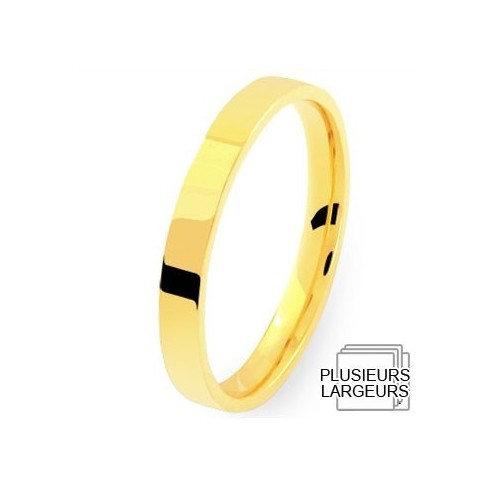Alliance de mariage Or jaune confort Alliance de mariage Or jaune confort