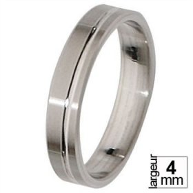 Alliance femme - Alliance de mariage Platine...