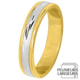 Alliance femme Or blanc - Alliance de mariage 2 Ors