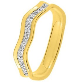 Alliance Or jaune Diamant - Alliance de mariage Or...