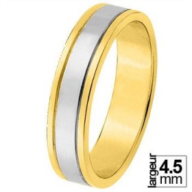 Alliance homme Or jaune - Alliance de mariage 2 Ors