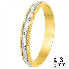 Alliance femme Or blanc - Alliance de mariage 2 Ors