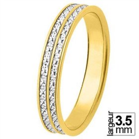 Alliance femme Or jaune - Alliance de mariage 2 Ors