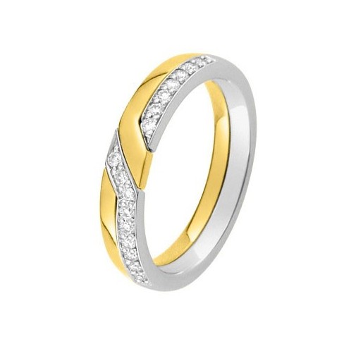 Alliance diamant, Or blanc et Or jaune 11770651b - Boutique Alliance