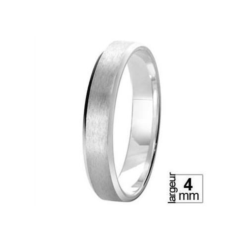 Alliance de mariage classique pas chère femme homme en Argent brossé Alliance de mariage classique pas chère femme homme en Argent brossé