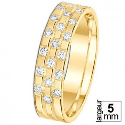 Alliance diamant et or jaune 07770799j - Boutique Alliance