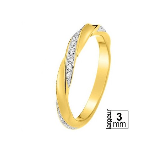 Alliance diamant et Or jaune 11770676h - Boutique Alliance