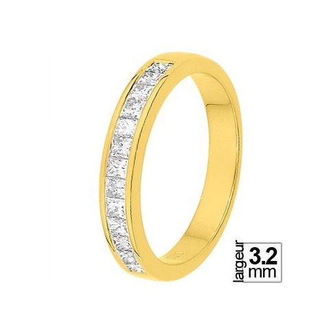 Alliance diamant et or jaune 11770745J - Boutique Alliance