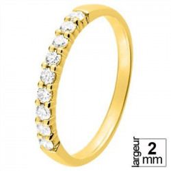 Alliance diamant et or jaune 11770921J - Boutique Alliance