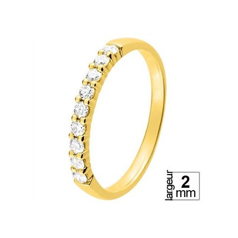Alliance diamant et or jaune 11770921J - Boutique Alliance