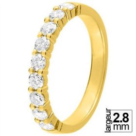 Alliance Or jaune Diamant - Alliance de mariage Or...