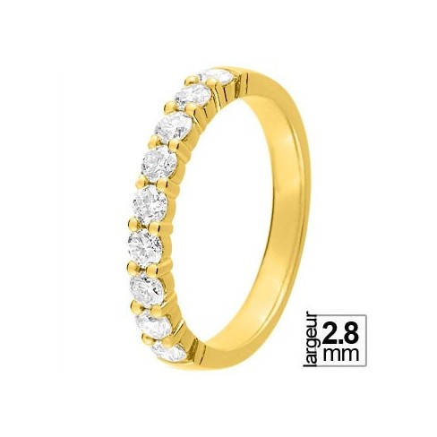 Alliance diamant et or jaune 11770925J - Boutique Alliance