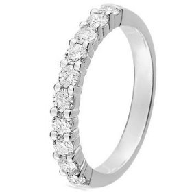 Alliance Or blanc Diamant - Alliance de mariage Or...