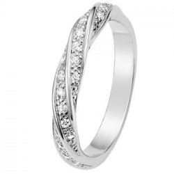 Alliance de Mariage Or blanc et Diamants 11770902G - Boutique Alliance