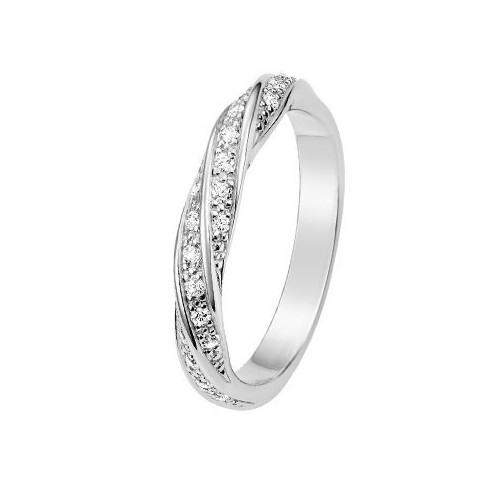 Alliance de Mariage Or blanc et Diamants 11770902G - Boutique Alliance