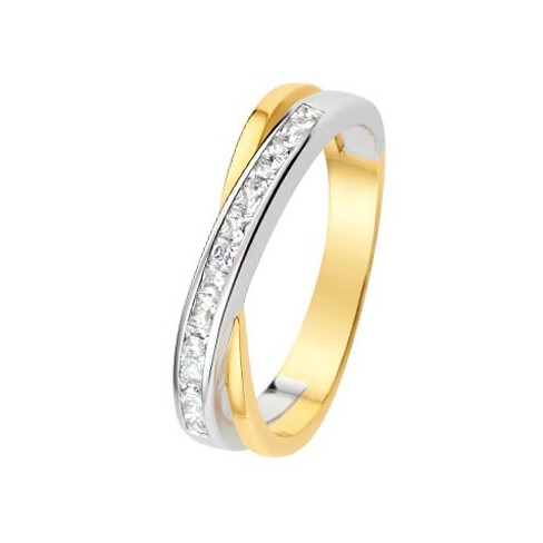 Alliance diamants, Or jaune et Or blanc - 11770656B - Boutique Alliance