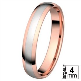 Alliance femme Or rose - Alliance de mariage 2 Ors 750