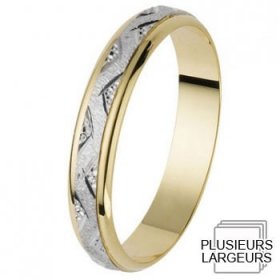 Alliance Or blanc - Alliance de mariage 2 Ors
