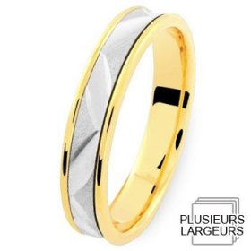 Alliance homme Or jaune - Alliance de mariage 2 Ors