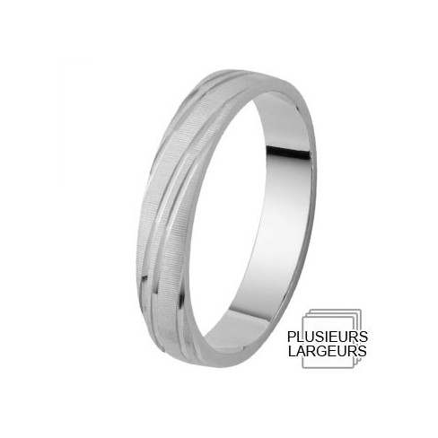 Alliance de mariage Or blanc Alliance de mariage Or blanc